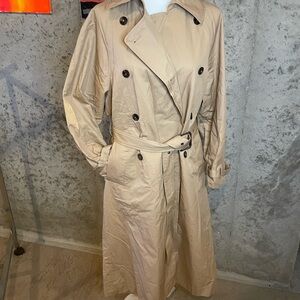 Calvin Klein Women’s Classic Beige Trench Coat new without tags
